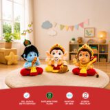Mantra Chanting Baby Krishna, Baby Ganesha & Baby Hanuman (Pack of 3)-Small Buy Online USA Store Mantra Chanting Baby Krishna, Baby Ganesha & Baby Hanuman (Pack of 3)-Small Online US Store