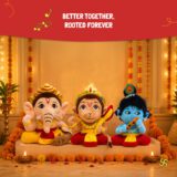 Mantra Chanting Baby Krishna, Baby Ganesha & Baby Hanuman (Pack of 3)-Small Buy Online USA Store Mantra Chanting Baby Krishna, Baby Ganesha & Baby Hanuman (Pack of 3)-Small Online US Store