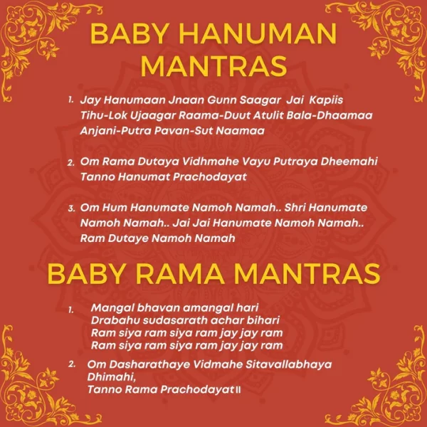 Mantra Chanting Baby Rama & Baby Hanuman Combo Online US Store