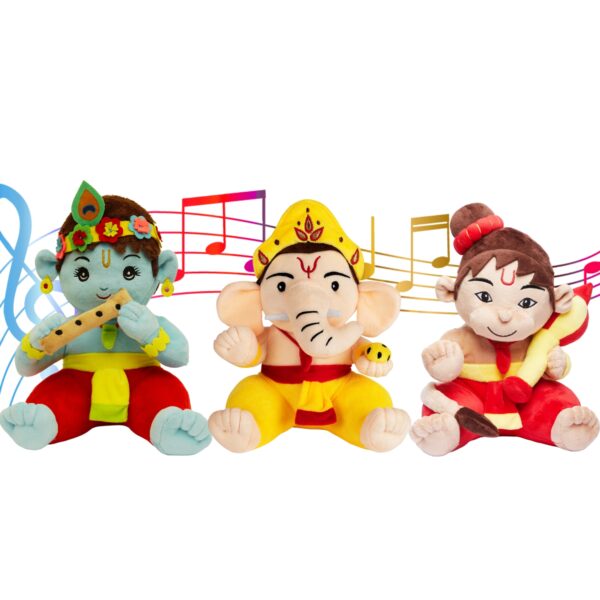 Mantra Chanting Baby Krishna , Baby Ganesha & Baby Hanuman ( Pack of 3 ) Medium Online US Store