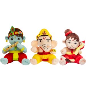 Mantra Chanting Baby Krishna , Baby Ganesha & Baby Hanuman ( Pack of 3 ) Medium Online US Store