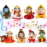 Mantra Chanting Baby Hanuman, Baby Rama, Baby Ganesha, Baby Shiva, Devi Saraswati, Devi Lakshmi, Devi Durga & Baby Krishna (Pack of 8) Online US Store