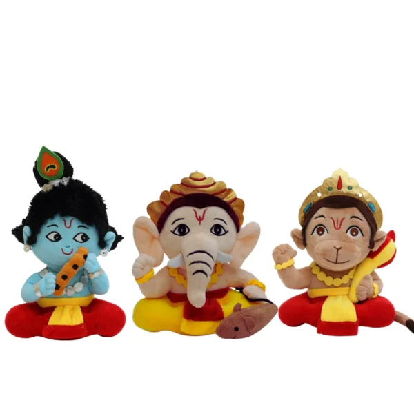 Mantra Chanting Baby Krishna, Baby Ganesha & Baby Hanuman (Pack of 3)-Small Online US Store