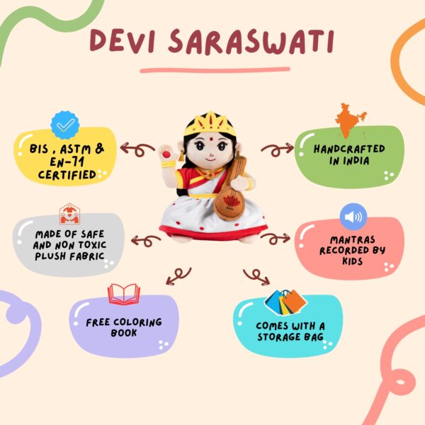 Mantra Chanting Devi Saraswati (Medium – 28 cms) Online US Store