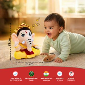 Mantra Chanting Baby Ganesha (Small – 20 cms) Buy Online USA Store Mantra Chanting Baby Ganesha (Small – 20 cms) Online US Store