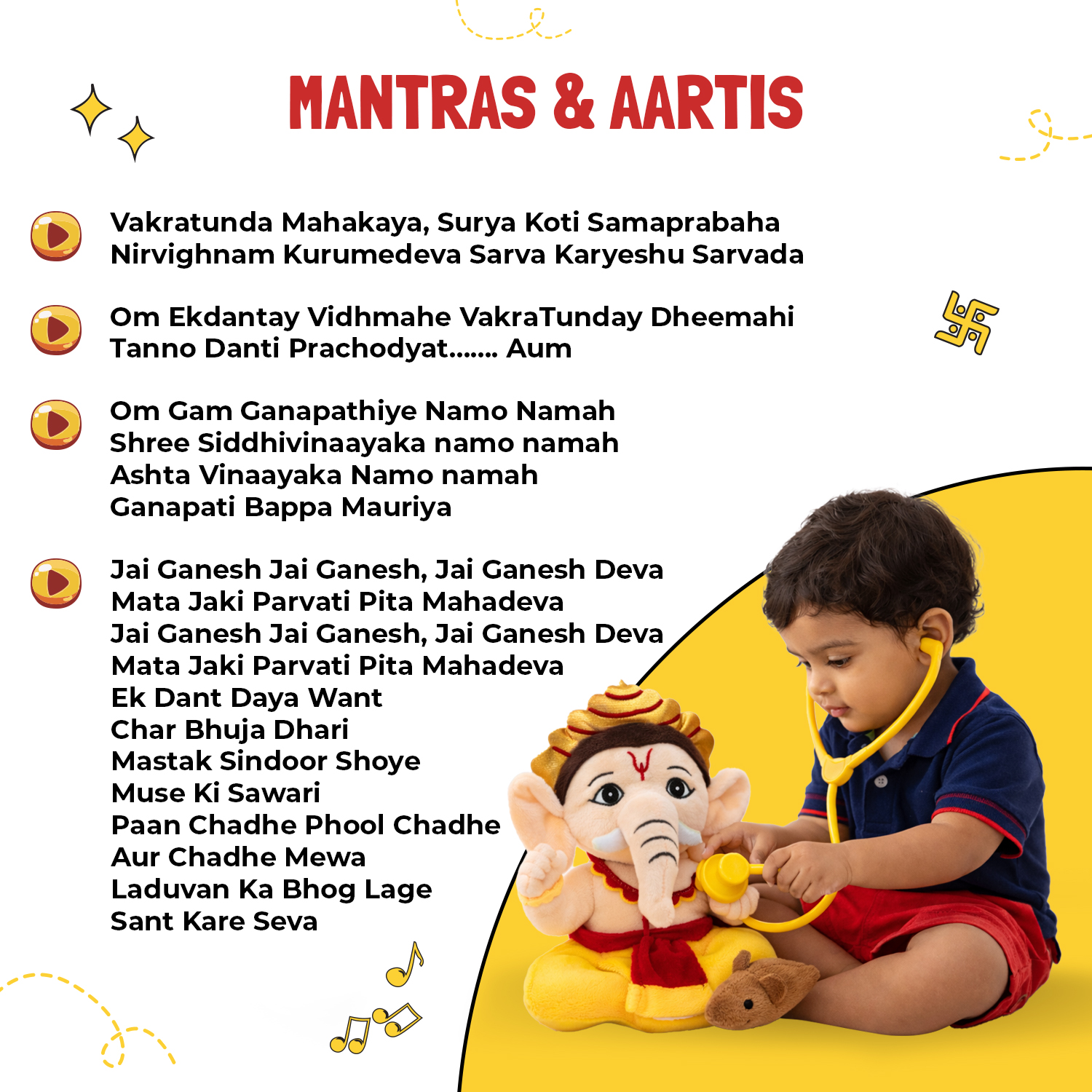 Mantra Chanting Baby Ganesha (Small – 20 cms) Buy Online USA Store Mantra Chanting Baby Ganesha (Small - 20 cms)