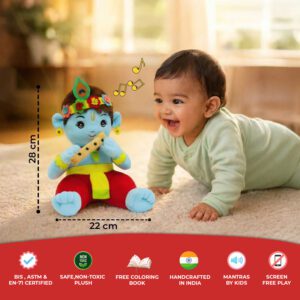 Mantra Chanting Baby Krishna (Medium – 28 cms) Buy Online USA Store Mantra Chanting Baby Krishna (Medium – 28 cms) Online US Store