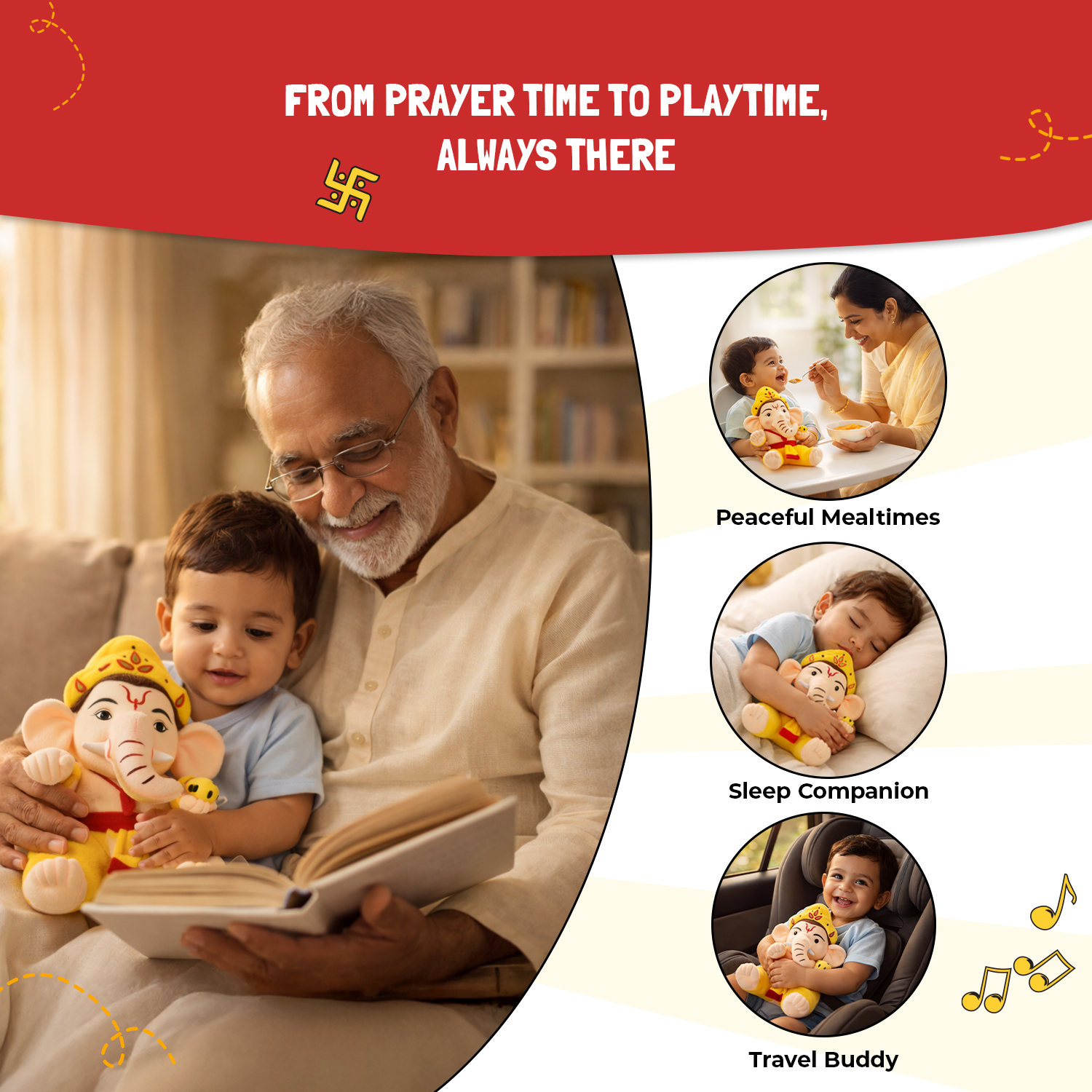 Mantra Chanting Baby Ganesha (Medium – 28 cms) Buy Online USA Store Mantra Chanting Baby Ganesha (Medium - 28 cms)