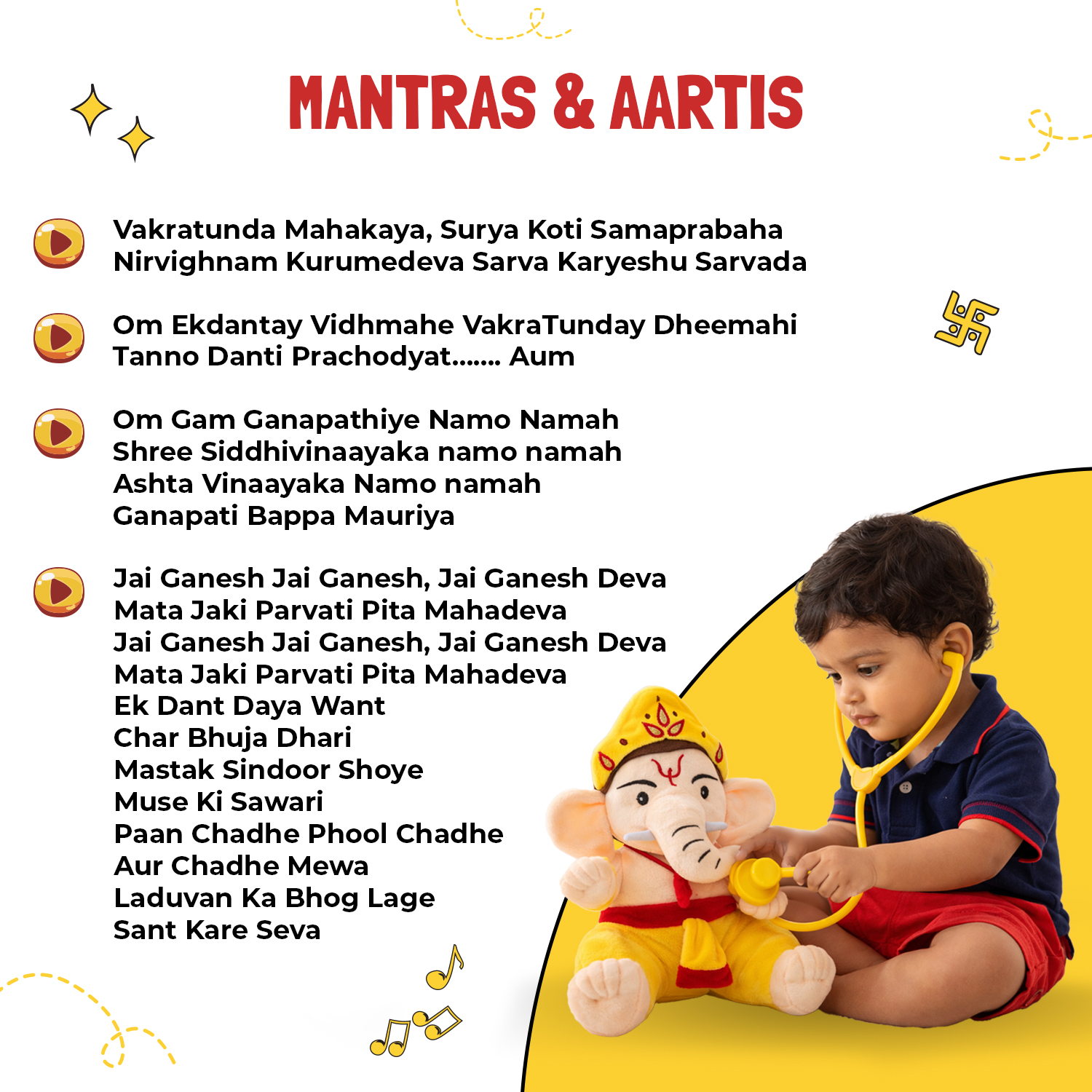Mantra Chanting Baby Ganesha (Medium – 28 cms) Buy Online USA Store Mantra Chanting Baby Ganesha (Medium - 28 cms)