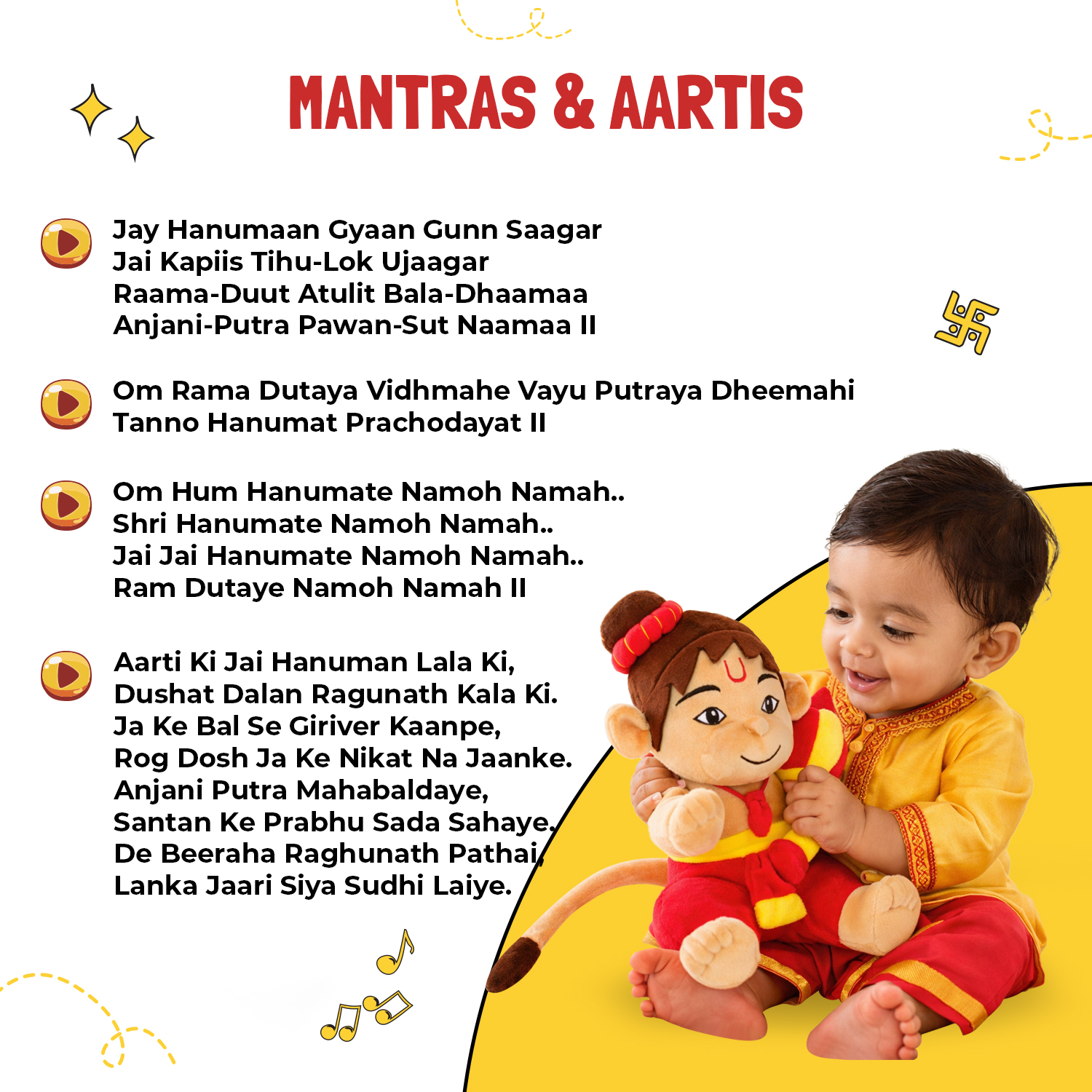 Mantra Chanting Baby Hanuman (Medium – 28 cms) Buy Online USA Store Mantra Chanting Baby Hanuman (Medium - 28 cms)