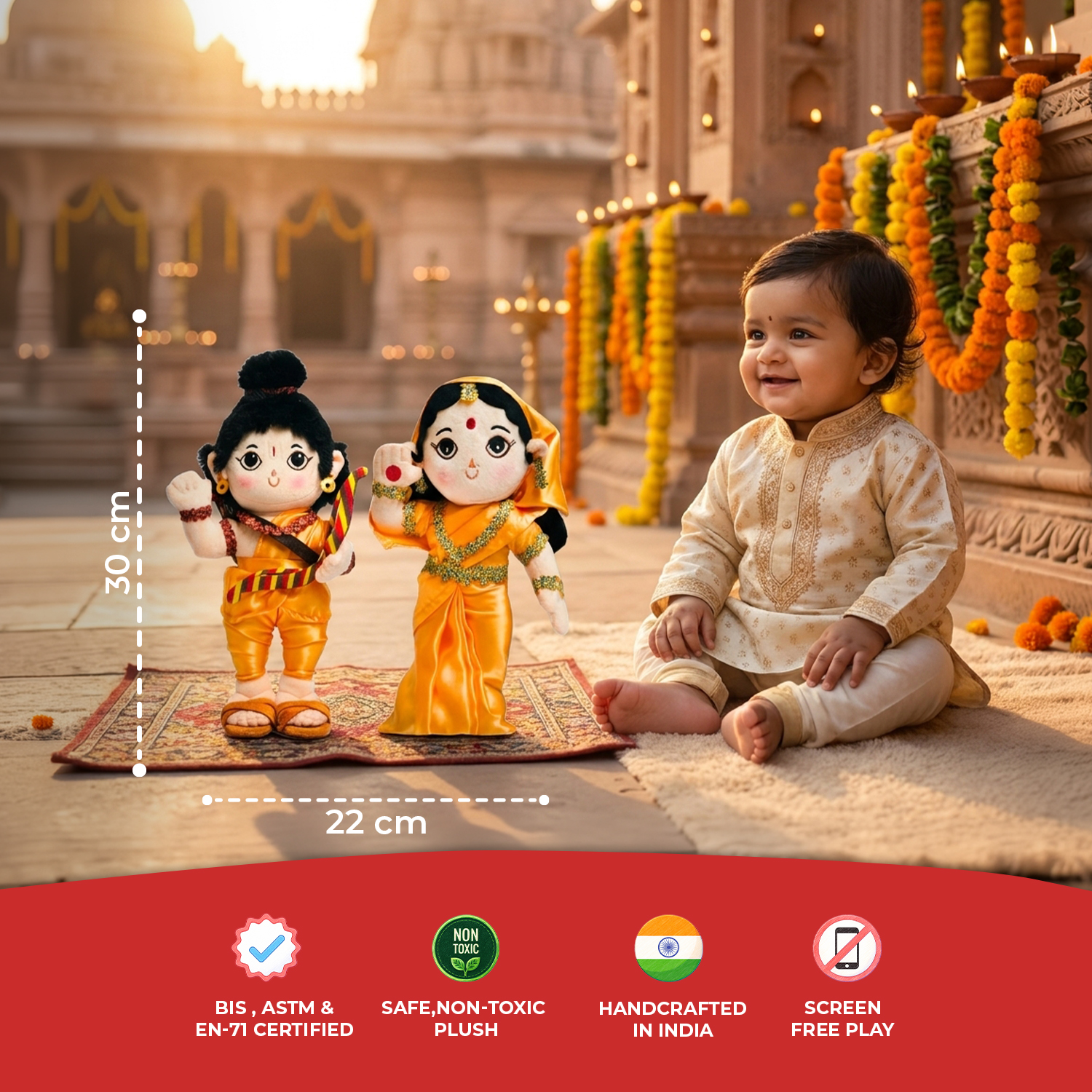 Baby Rama & Devi Sita Duo (Non Musical) Buy Online USA Store Baby Rama & Devi Sita Duo (Non Musical)