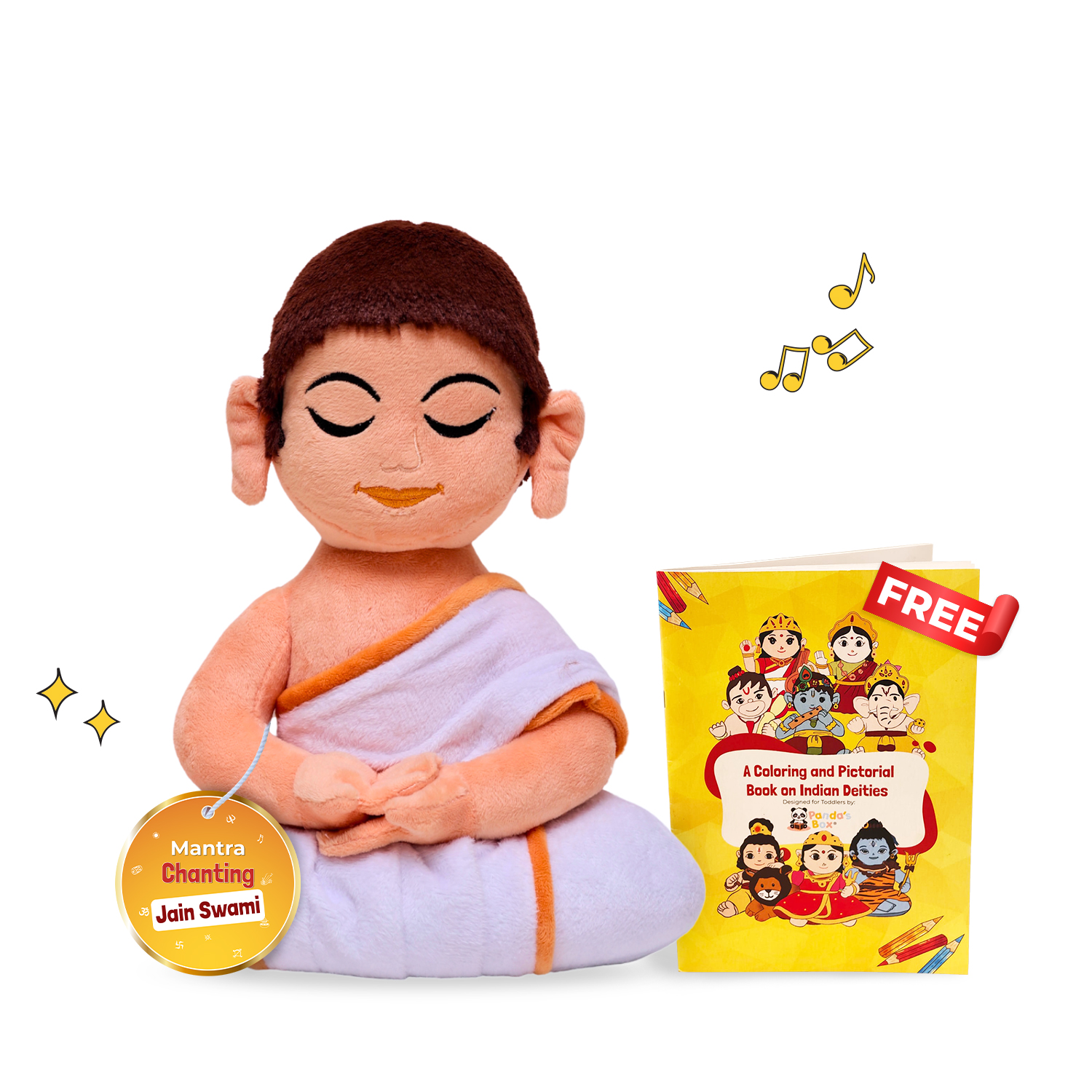 Mantra Chanting Jain Swami Plush (Medium – 36 cms) Buy Online USA Store Mantra Chanting Jain Swami Plush (Medium – 36 cms) Online US Store