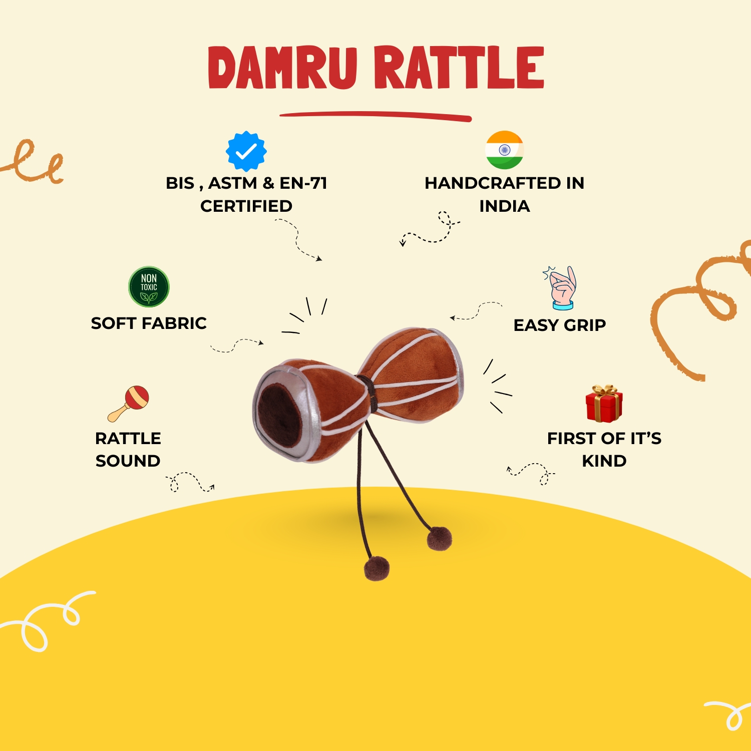Damru Rattle Buy Online USA Store Damru Rattle