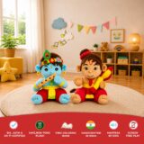 Mantra Chanting Baby Krishna & Baby Hanuman (Pack of 2)- Medium