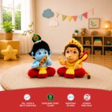 Mantra Chanting Baby Krishna & Baby Hanuman (Pack of 2)-Small
