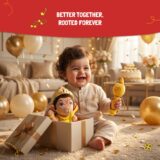 Mantra Chanting Baby Hanuman (Small) and Gada Rattle Combo