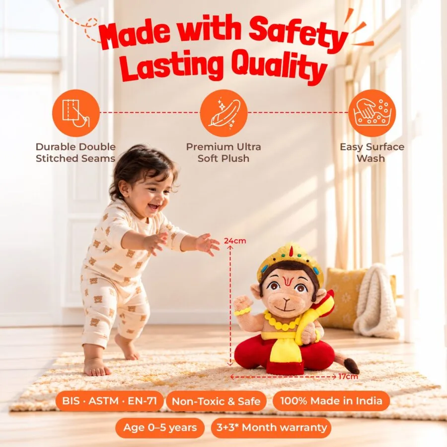 Mantra Chanting Baby Hanuman (Small - 23 cm), image 7