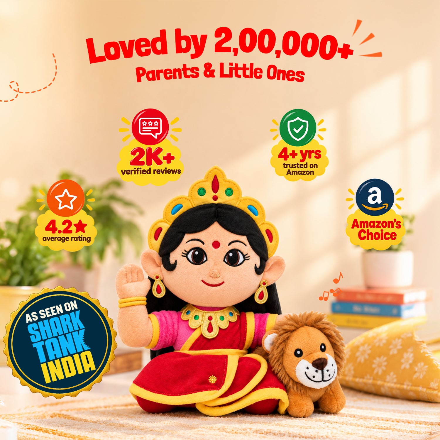 Mantra Chanting Devi Durga (Small - 24 cm)