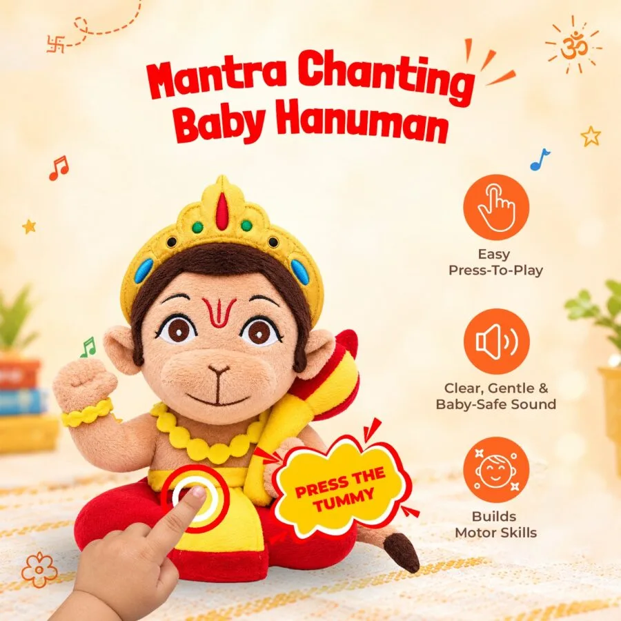 Mantra Chanting Baby Hanuman (Small - 23 cm), image 2