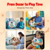 Krishna Mantra Chanting Plush Pillow ( 25 cms)