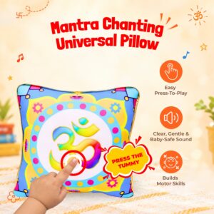 Universal Mantra Chanting Plush Pillow (25 cms)