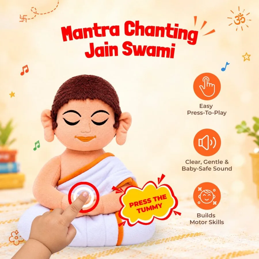 Mantra Chanting Jain Swami Plush (Medium - 28 cm), image 3