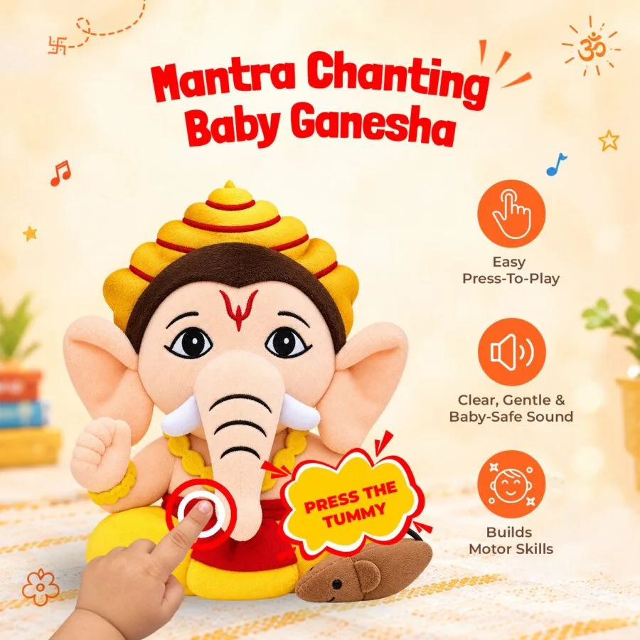 Mantra Chanting Baby Ganesha (Small - 23 cm), image 2