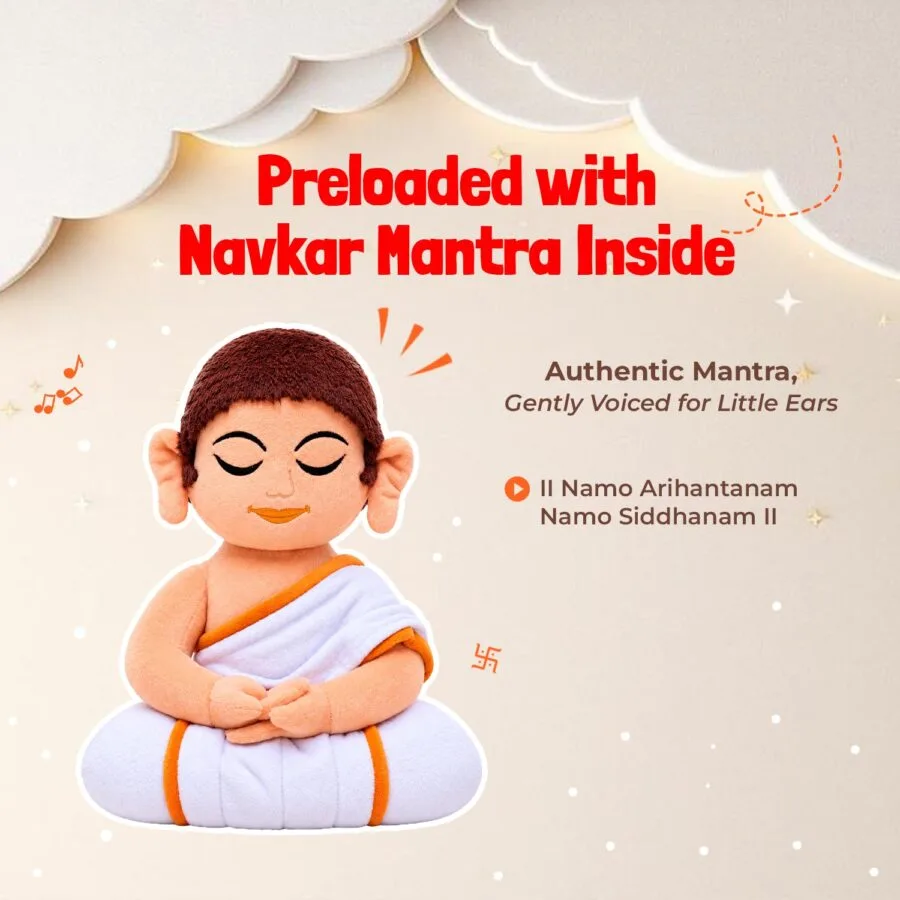 Mantra Chanting Jain Swami Plush (Medium - 28 cm), image 5