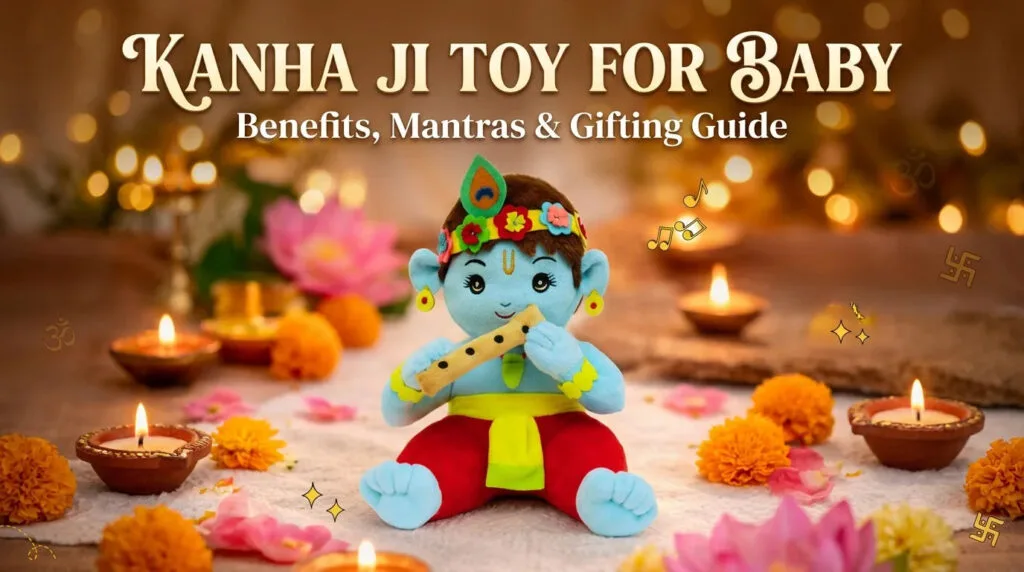 Mantra chanting Baby Krishna Kanha ji plush toy