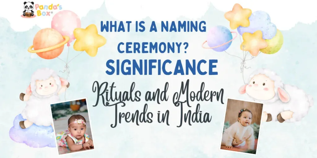 Baby naming ceremony with family blessings